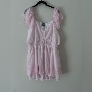 Arula Light Pink Patterned romper